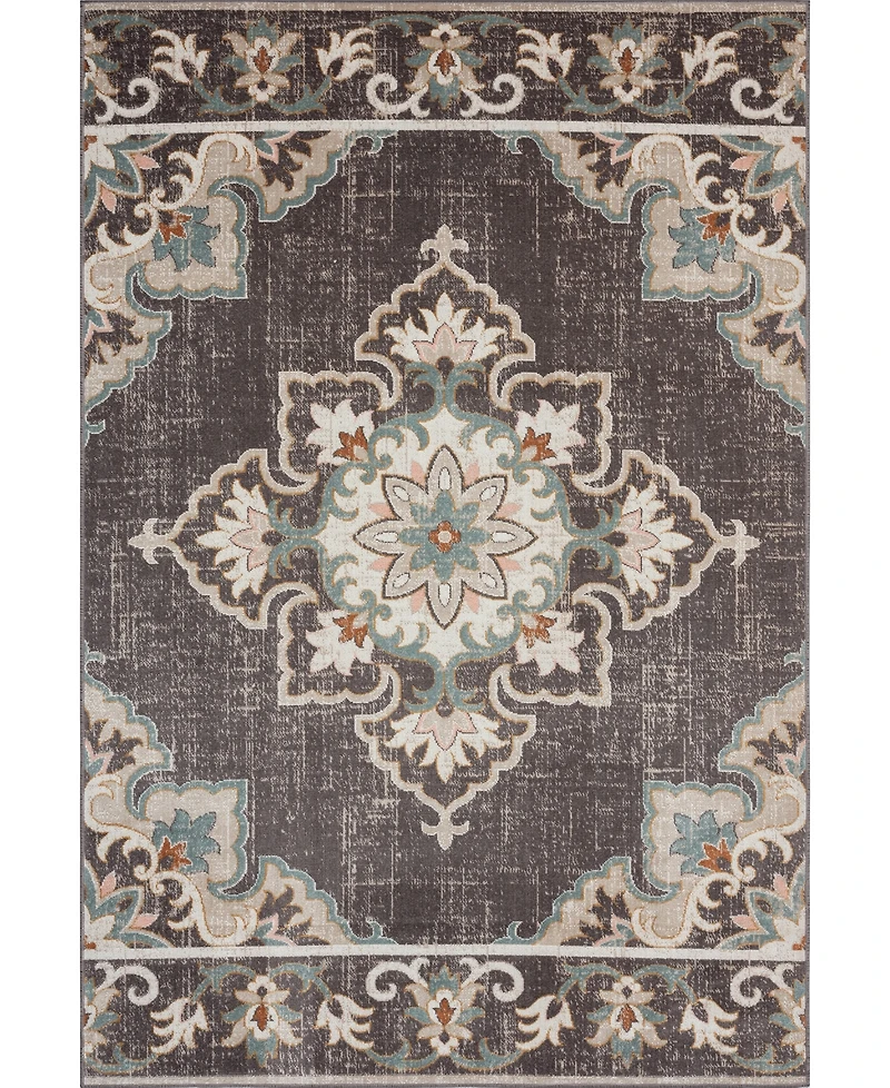 Closeout! Lr Home Heirloom HRL81461 5'3" x 7'10" Outdoor Area Rug
