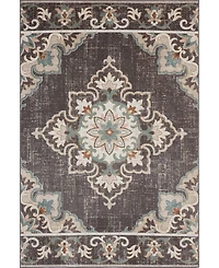 Closeout! Lr Home Heirloom HRL81461 5'3" x 7'10" Outdoor Area Rug
