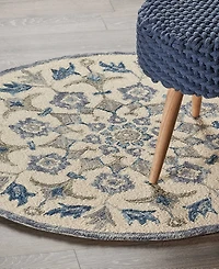 Lr Home Radiance Rdc-090 4' x 4' Round Area Rug