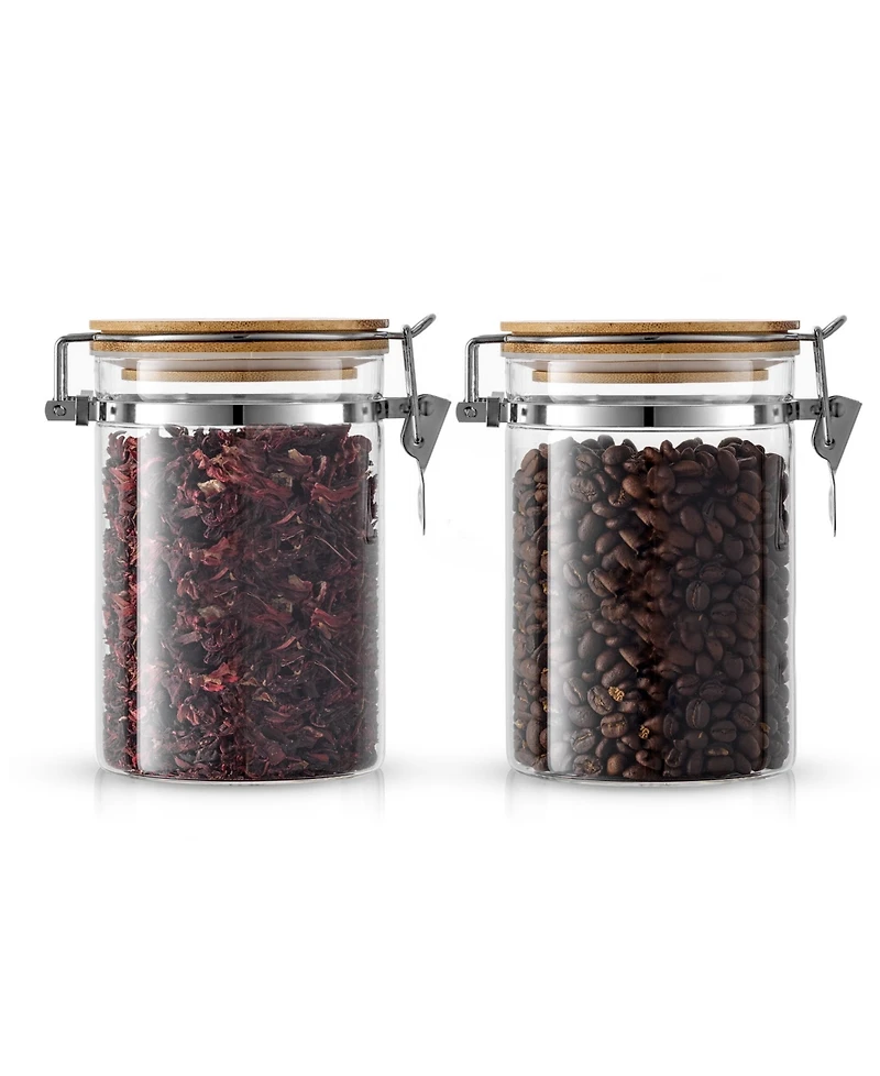 JoyJolt 2 Piece Glass Jars Set, 810ml