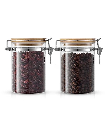 JoyJolt 2 Piece Glass Jars Set, 810ml