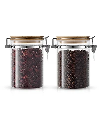 JoyJolt 2 Piece Glass Jars Set, 810ml