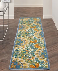 Nourison Home Aloha ALH22 2'3" x 10' Runner Rug