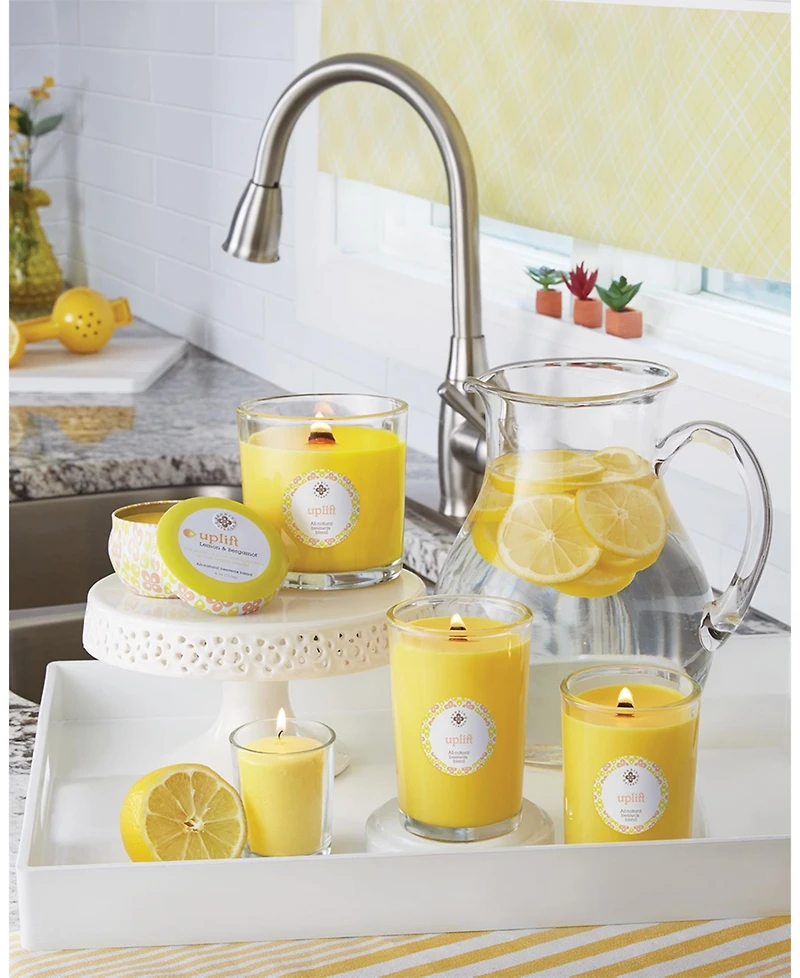 Seeking Balance Uplift Lemon Bergamot Spa Jar Candle, 8 oz