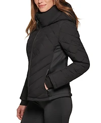 Calvin Klein Womens Side-Panel Hooded Packable Puffer Coat, Created for Macys