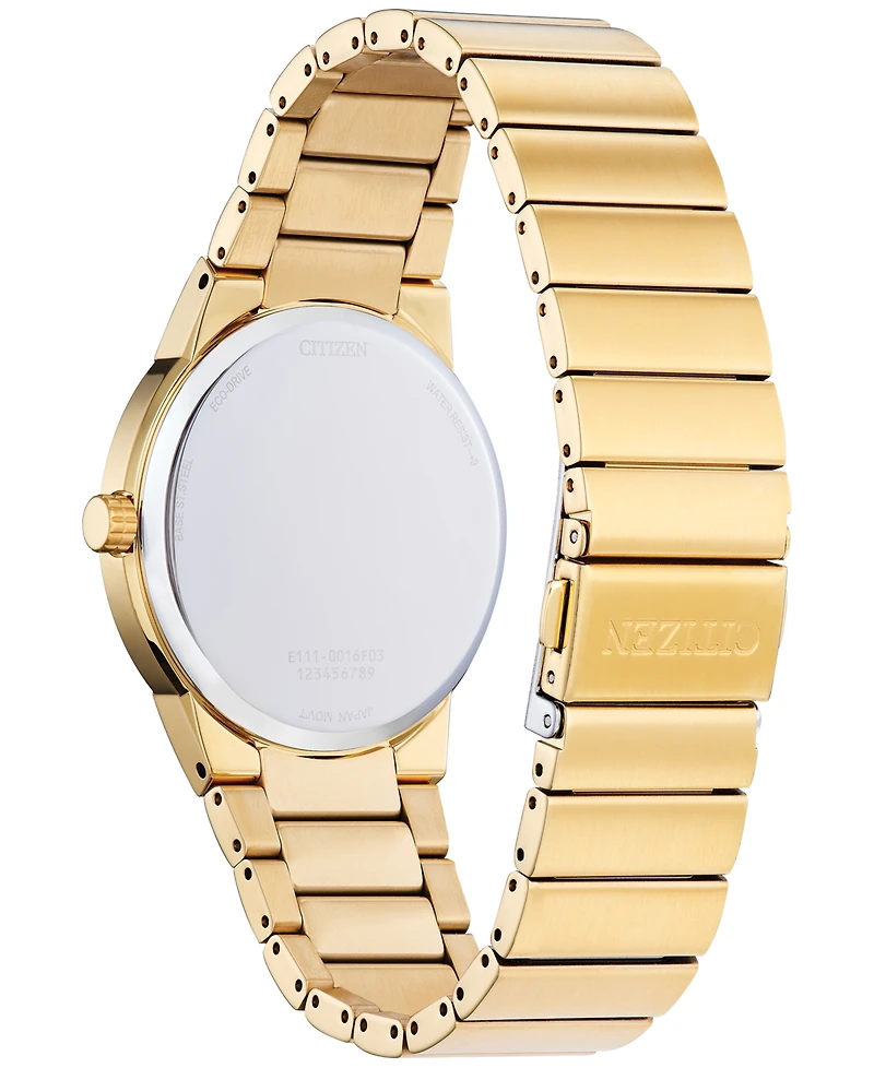 Citizen Eco-Drive Men's Modern Axiom Gold-Tone Stainless Steel Bracelet Watch 40mm