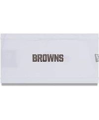 Men's White Cleveland Browns Official Training Camp Coolera Headband