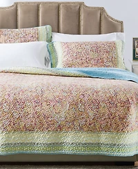 Greenland Home Fashions Palisades Pastel 3-Pc. Quilt Set, Full/Queen