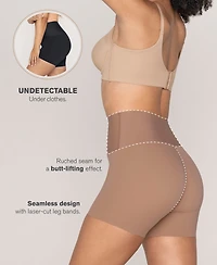 Leonisa Women's Stay-In-Place Seamless Slip Shorts