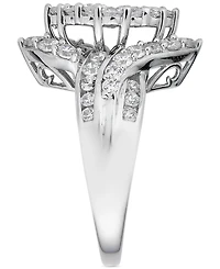 Diamond Cluster Ring (2 ct. t.w.) in 14k White Gold