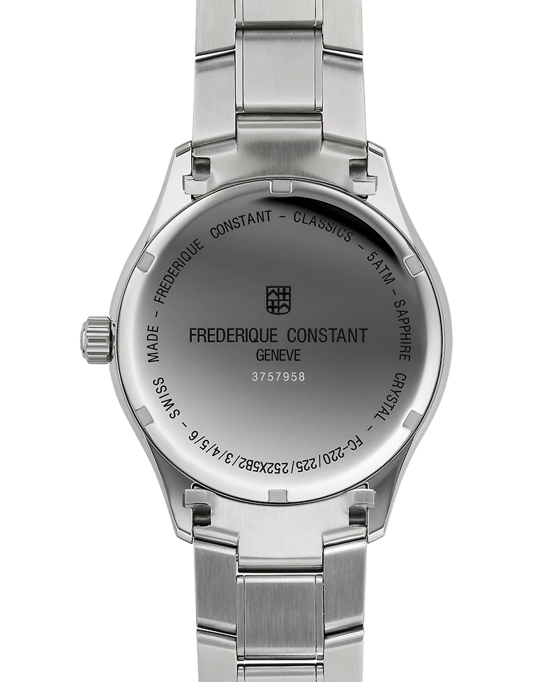 Frederique Constant Men's Swiss Classics Stainless Steel Bracelet Watch 40mm