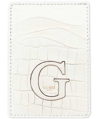 Guess Men's Senda Croc-Embossed Leather Rfid Card Case