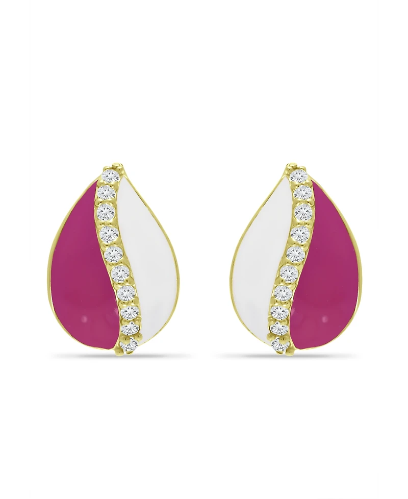 Giani Bernini Teardrop Huggie Hoop Earrings Sterling Silver (Also 18K Gold over Silver)
