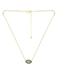 Giani Bernini Cubic Zirconia with Black Rhodium Evil Eye Pendant