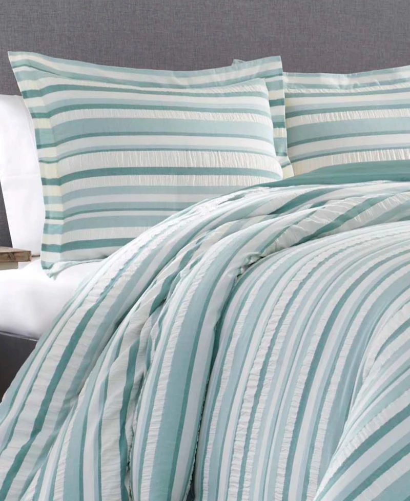 Tommy Bahama Home Clearwater Cay Duvet 3 Piece Cover Set, King