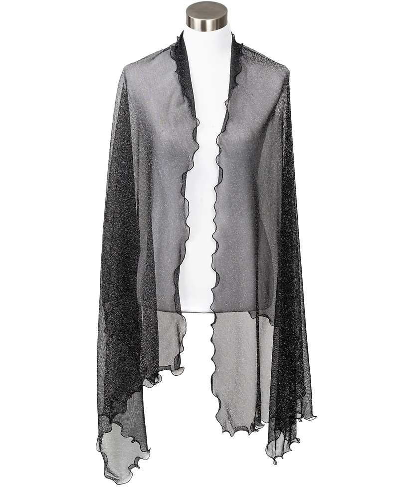 I.n.c. International Concepts Ruffle-Edge Metallic Evening Wrap, Created for Macy's