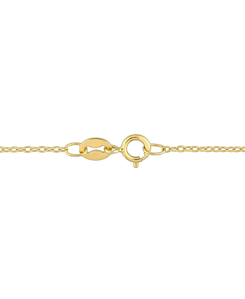 Citrine (3 1/4 ct. t.w.) Graduated Open Circle Necklace in 18k Gold Plated Sterling Silver