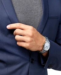 Longines Men's Swiss Automatic Silver-Tone Stainless Steel Bracelet Watch 40mm