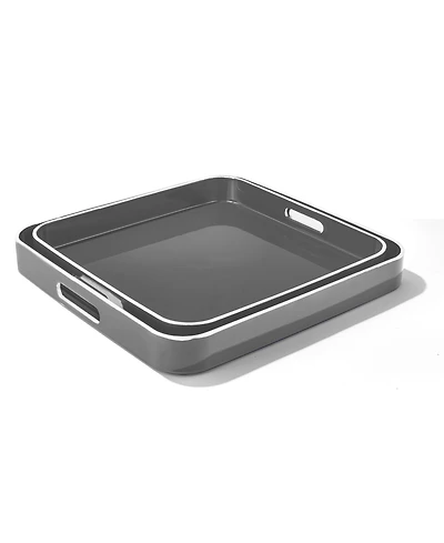 Square Trays with Rim, Set of 2