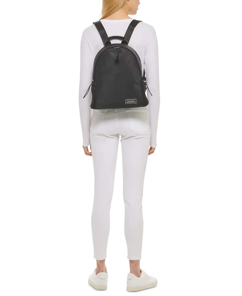 Calvin Klein Jessie Mesh Side Pocket Nylon Backpack