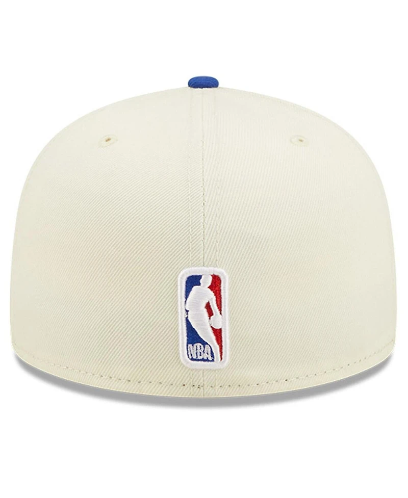 Men's New Era Cream, Royal Philadelphia 76ers 2022 Nba Draft 59FIFTY Fitted Hat