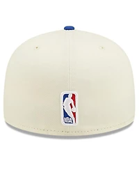 Men's New Era Cream, Royal Philadelphia 76ers 2022 Nba Draft 59FIFTY Fitted Hat
