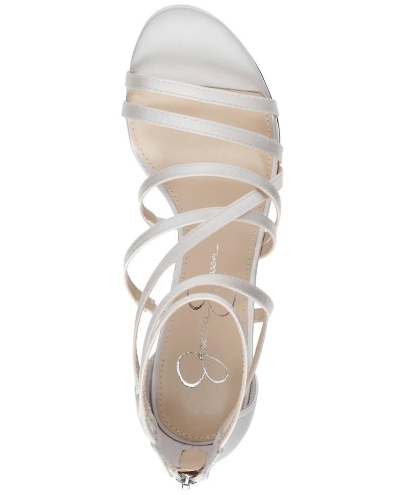Jessica Simpson Women's Stassey Bridal Strappy Block-Heel Sandals