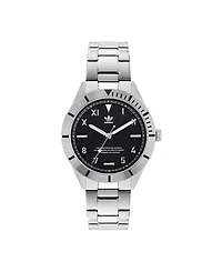 adidas Unisex Three Hand Edition Three Silver-Tone Stainless Steel Bracelet Watch 41mm