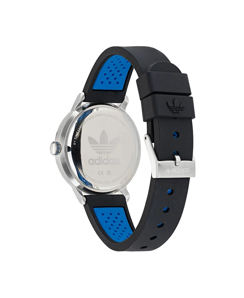 adidas Unisex Three Hand Code One Silicone Strap Watch 38mm