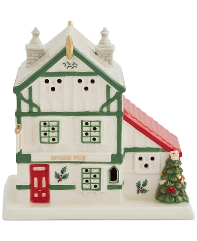 Spode Christmas Tree Lighted House Figurine
