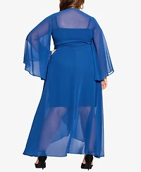 City Chic Plus Size Fleetwood Maxi Dress