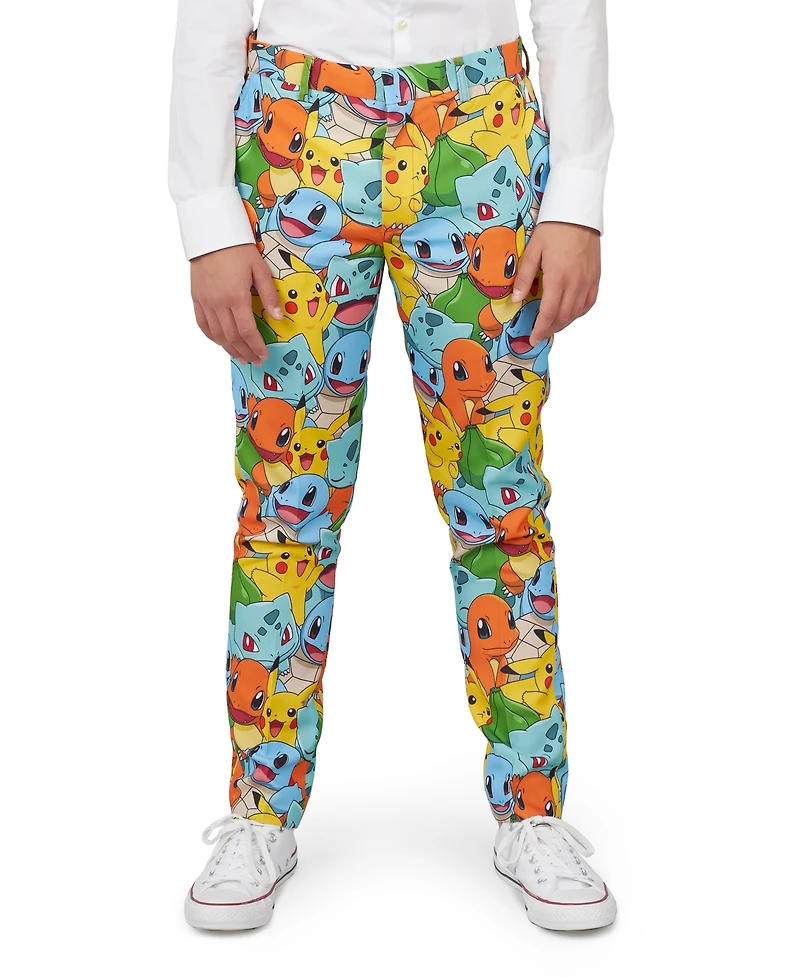 OppoSuits Big Boys Pokemon Licensed Suit, 3-Piece Set Including Blazer, Pants and Clip-On-Tie