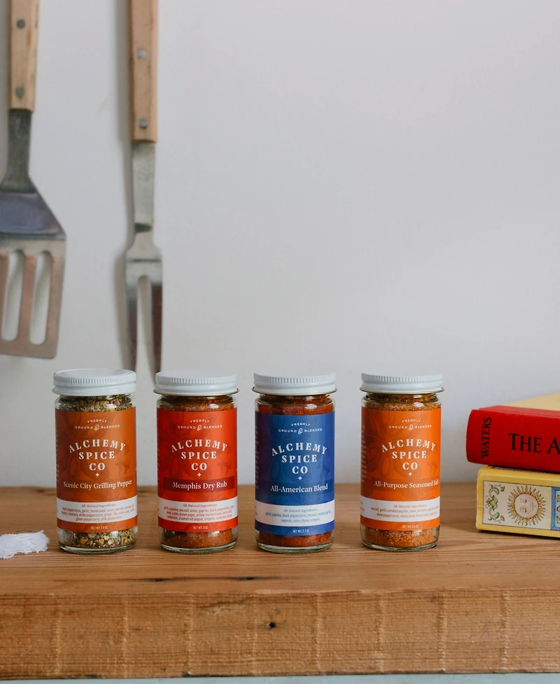 Alchemy Spice Grill & Barbecue Spice Blend Collection Gift Set, 4 Piece