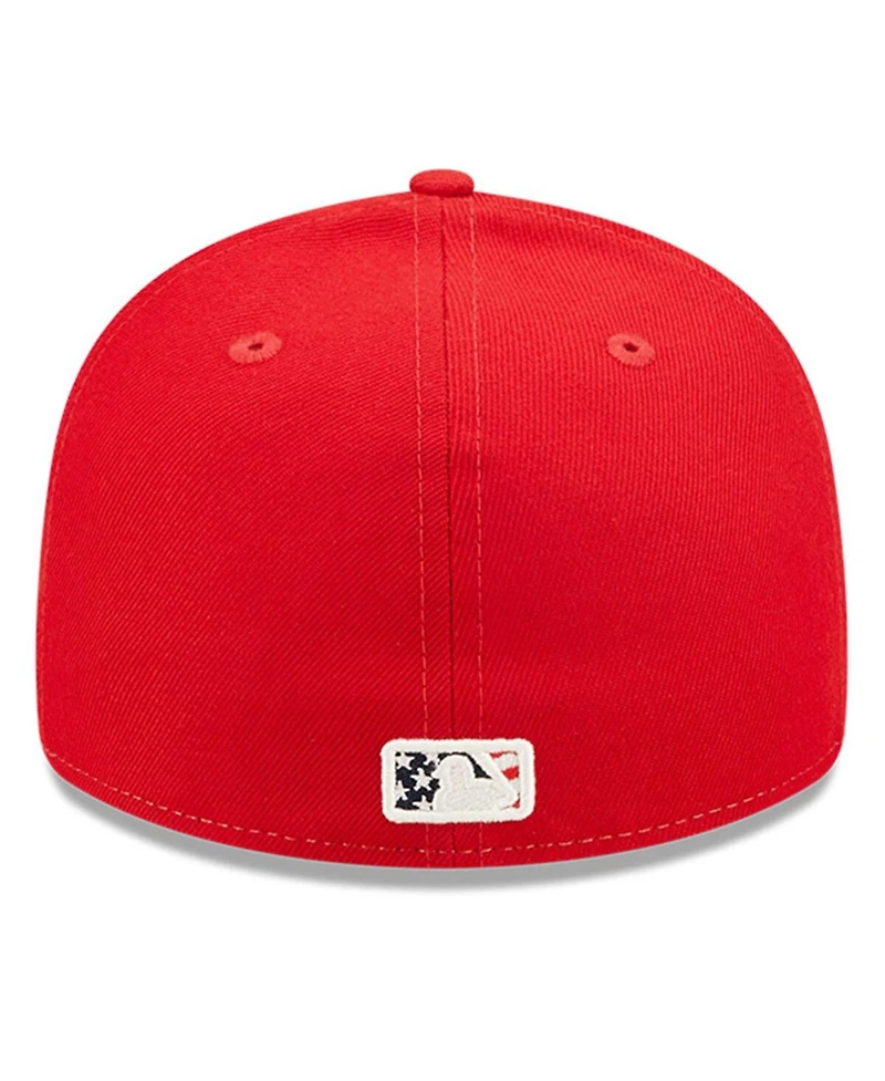 Men's New Era Red Pittsburgh Pirates 2022 4th of July Low Profile 59FIFTY Fitted Hat