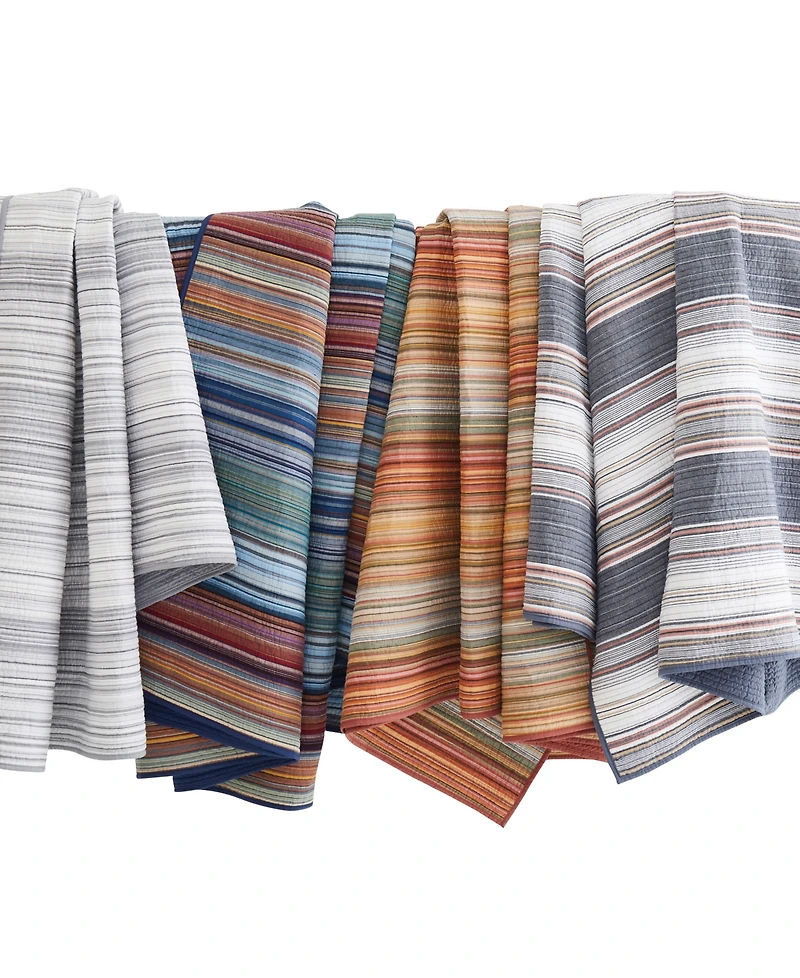 Brooklyn Loom Met Stripe Yarn Dye 2 Piece Quilt Set, Twin/Twin Xl