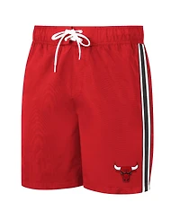 Men's G-iii Sports by Carl Banks Red Chicago Bulls Sand Beach Volley Swim Shorts