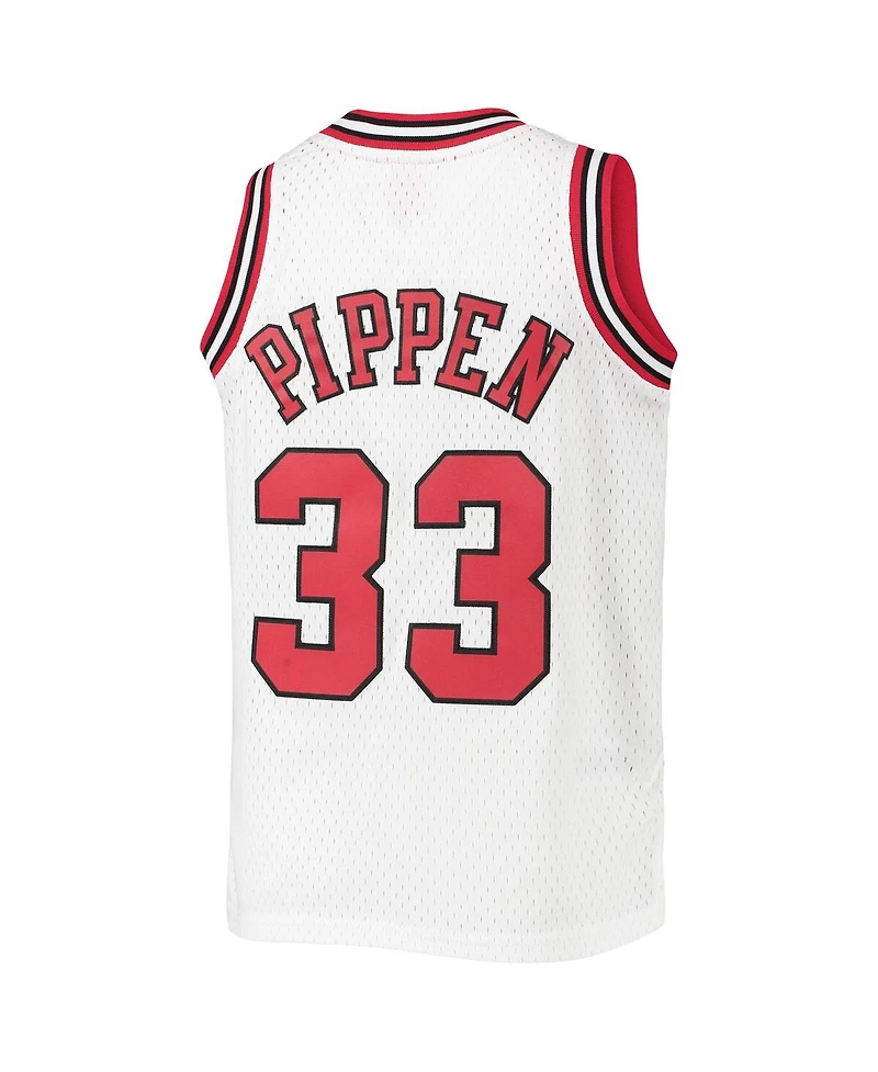 Big Boys Mitchell & Ness Scottie Pippen White Chicago Bulls 1997-98 Hardwood Classics Swingman Jersey