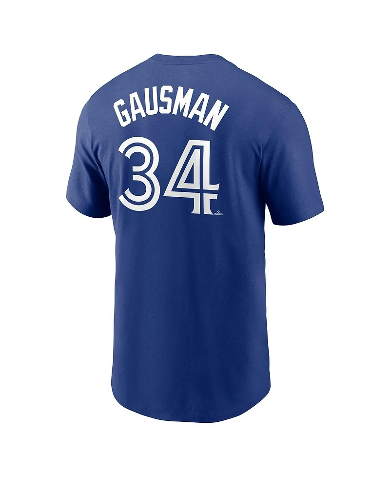Men's Nike Kevin Gausman Navy Toronto Blue Jays Name and Number T-shirt