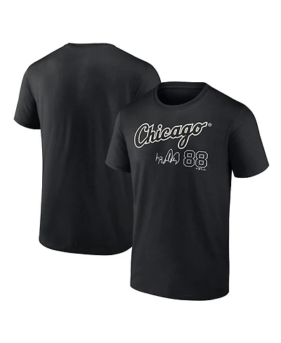 Men's Fanatics Luis Robert Black Chicago White Sox Player Name and Number T-shirt