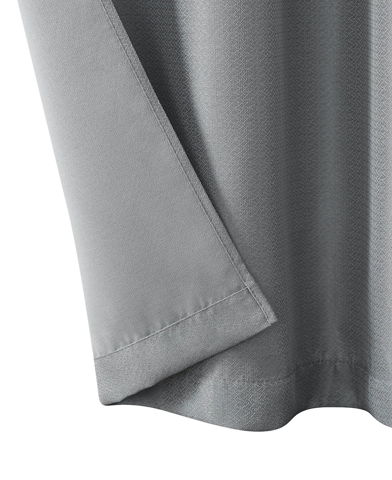 Nautica Milton Thermal Woven Room Darkening Grommet Window Curtain Panel Set, 38" x 96"
