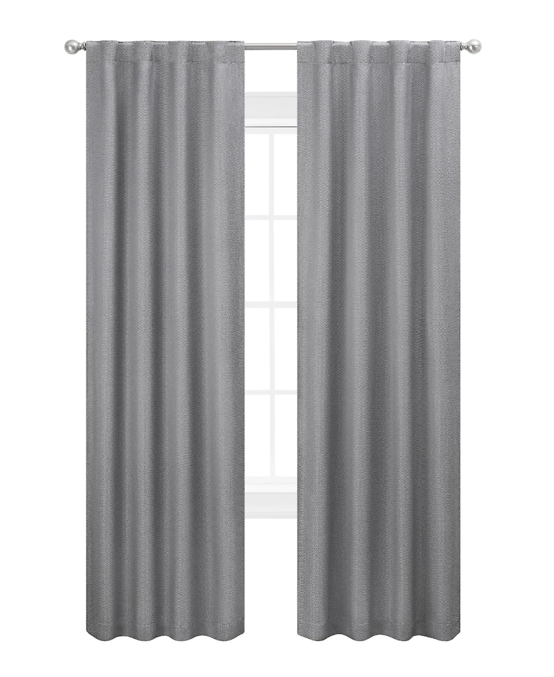Nautica Virginia Ultimate Blackout Back Tab Window Curtain Panel Set, 38" x 84"