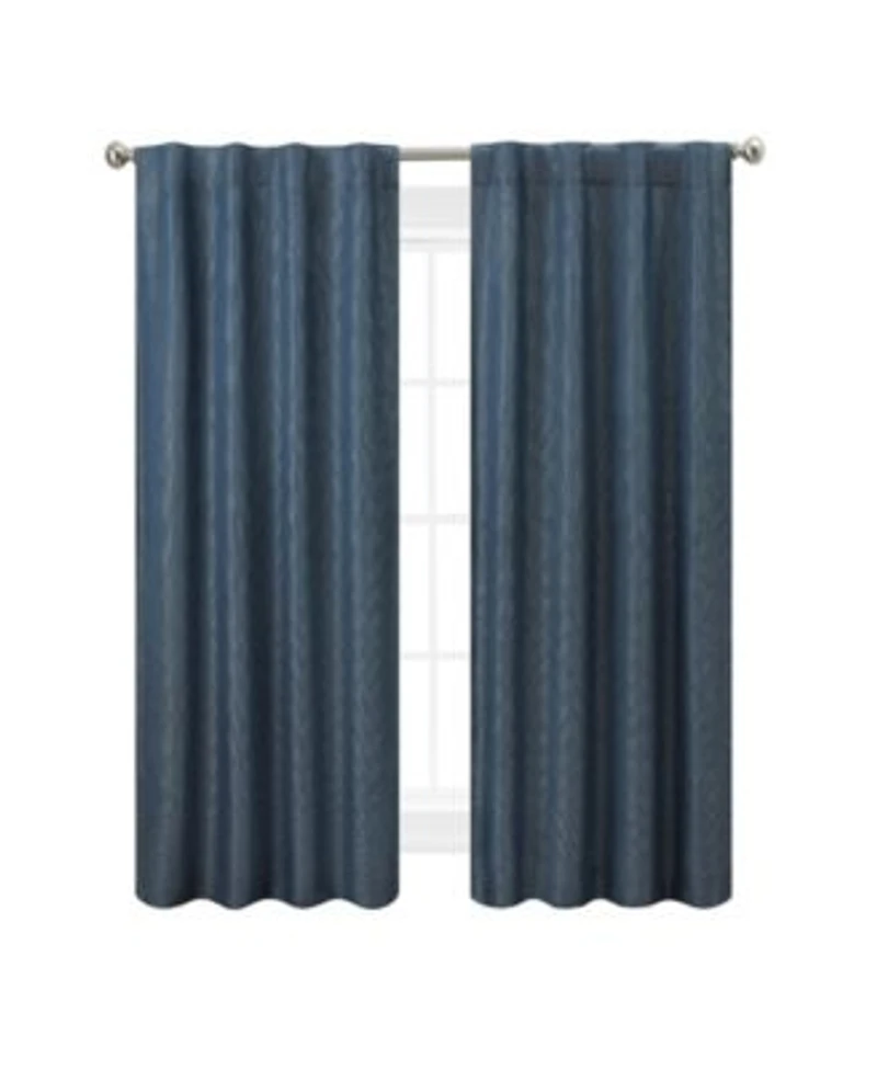 Nautica Virginia Ultimate Blackout Back Tab Window Curtain Panel Pair Collection