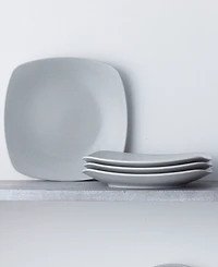 Noritake Swirl Square Dinner Plates, Set of 4
