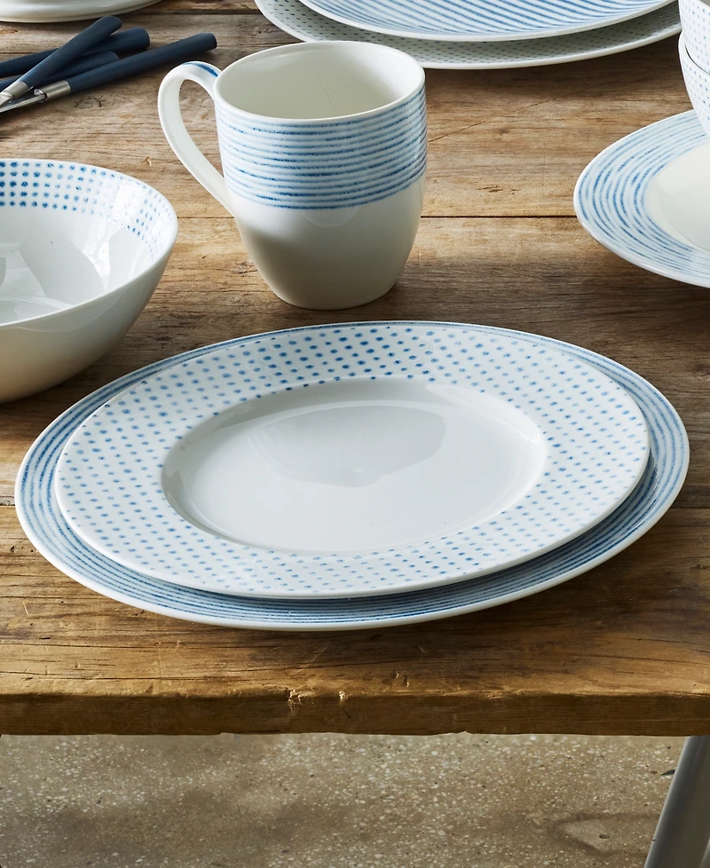 Noritake Hammock "Dots" Rim Salad Plates, Set of 4