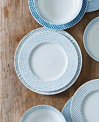 Noritake Hammock "Dots" Rim Salad Plates, Set of 4