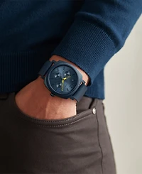 Ted Baker Men's Caine Blue Leather Strap Watch 42mm