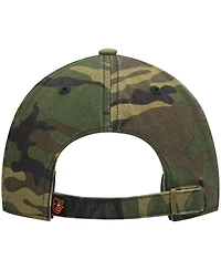 Men's '47 Brand Camo Baltimore Orioles Team Clean Up Adjustable Hat