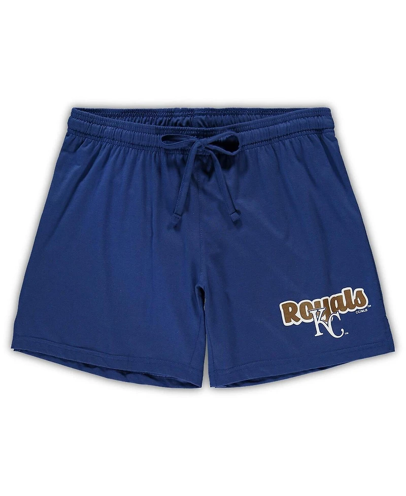 Women's Concepts Sport Royal Kansas City Royals Plus Cloud Tank Top and Shorts Sleep Set