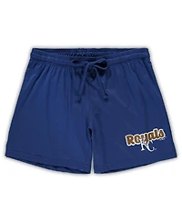 Women's Concepts Sport Royal Kansas City Royals Plus Cloud Tank Top and Shorts Sleep Set