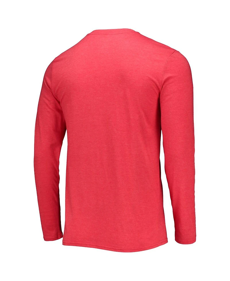 Men's Concepts Sport Black, Red Atlanta Hawks Long Sleeve T-shirt and Pants Sleep Set
